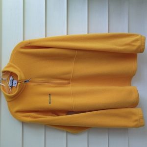 Columbia Men's Fleece Pullover Yellow Gold Size Large